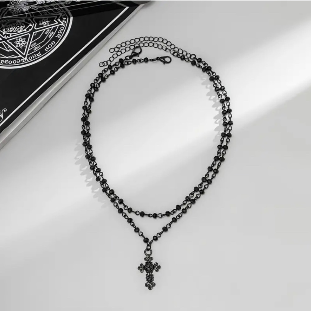 BACK IN STOCK NWT 2 Piece Beaded Chain Necklace - Picture 3 of 3